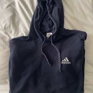 Men's navy blue adidas Feel Cozy Pullover Fleece Hoodie